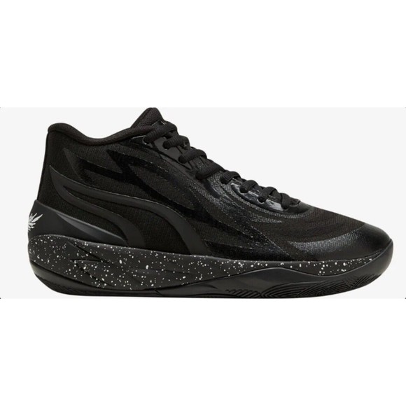 Puma MB.02 OREO Lamelo Ball Black White Men's Basketball Shoes 379420-01 Sz 10.5